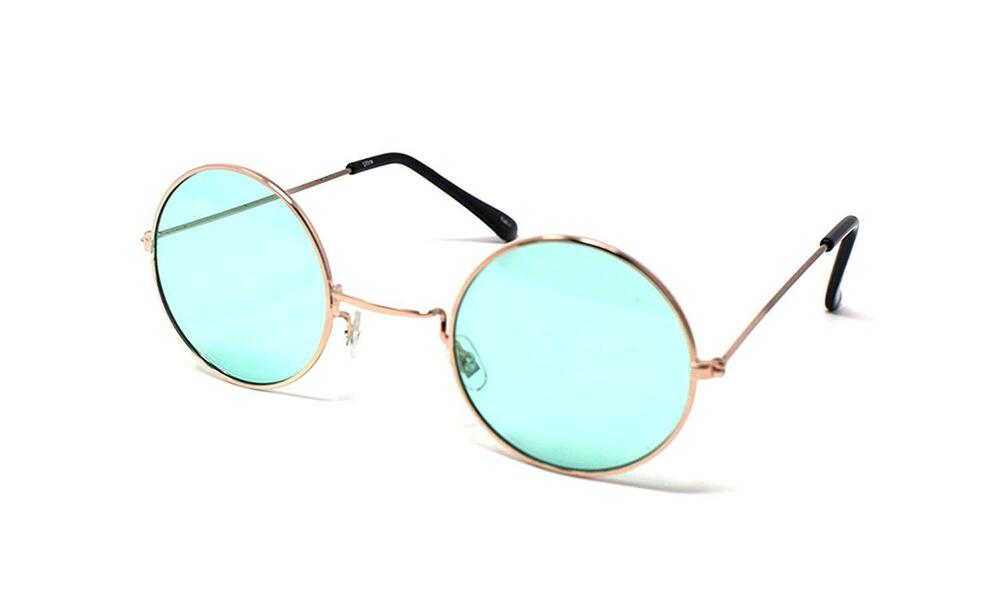 1000x600 Small Green Lens John Lennon Style Round Sunglasses Adults Mens