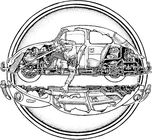 512x474 Peter Aschwanden's Counter Culture Technical Drawings Hand Eye