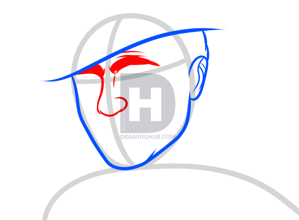 980x720 How To Draw John Wayne, John Wayne, Step