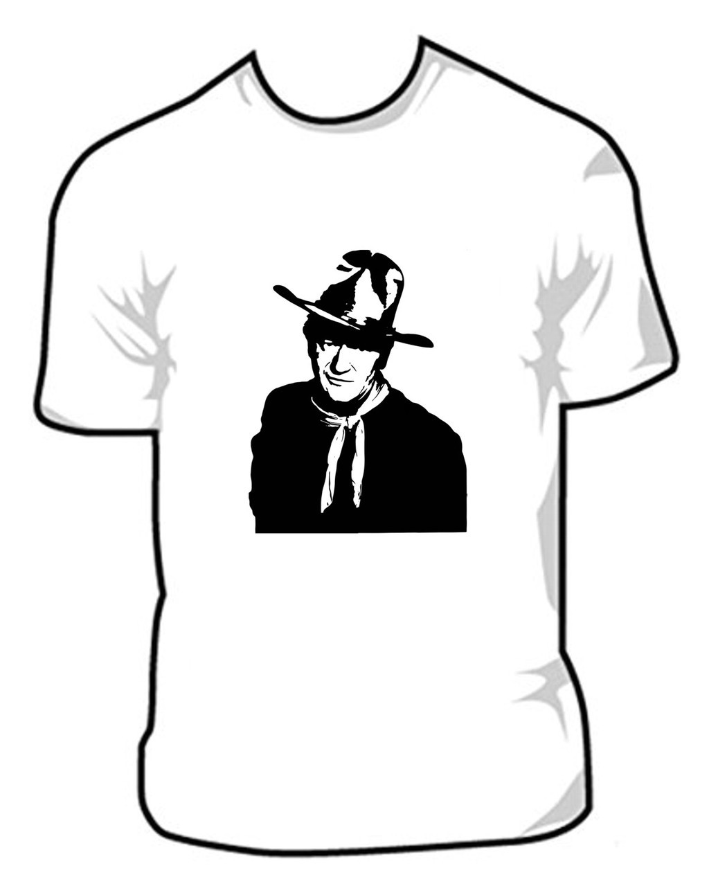 1024x1280 John Wayne Silhouette Photo T Shirt