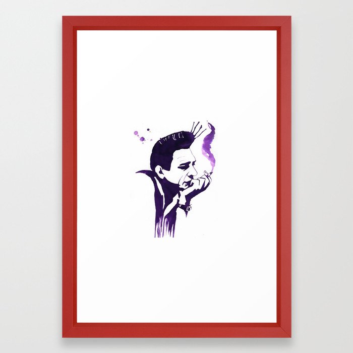 700x700 Johnny Cash Framed Art Print