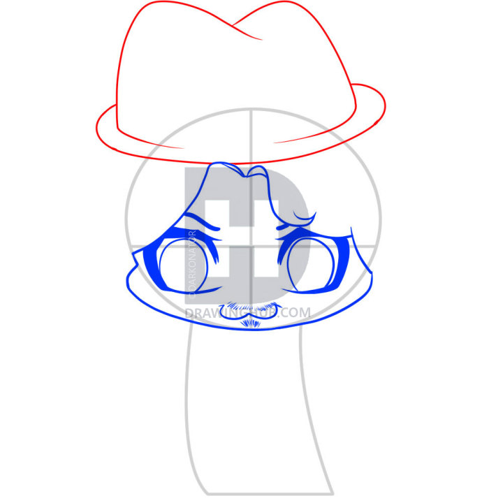 720x720 how to draw chibi johnny depp, step