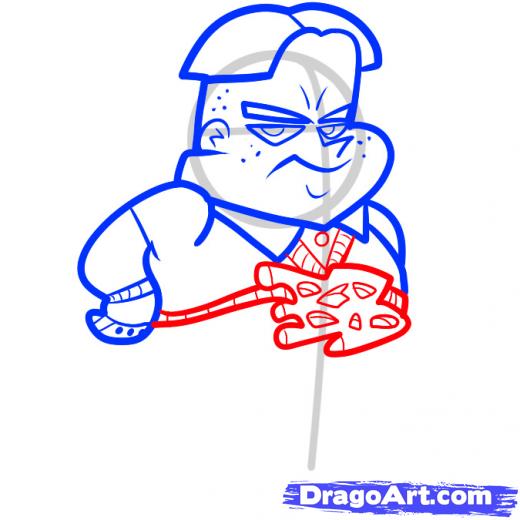 520x520 Step How To Draw Bling Bling Boy, Johnny Test