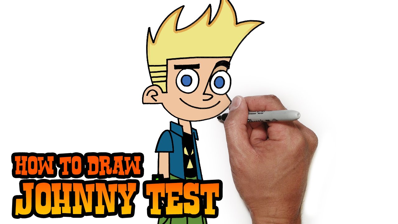 1280x720 How To Draw Johnny Test Step