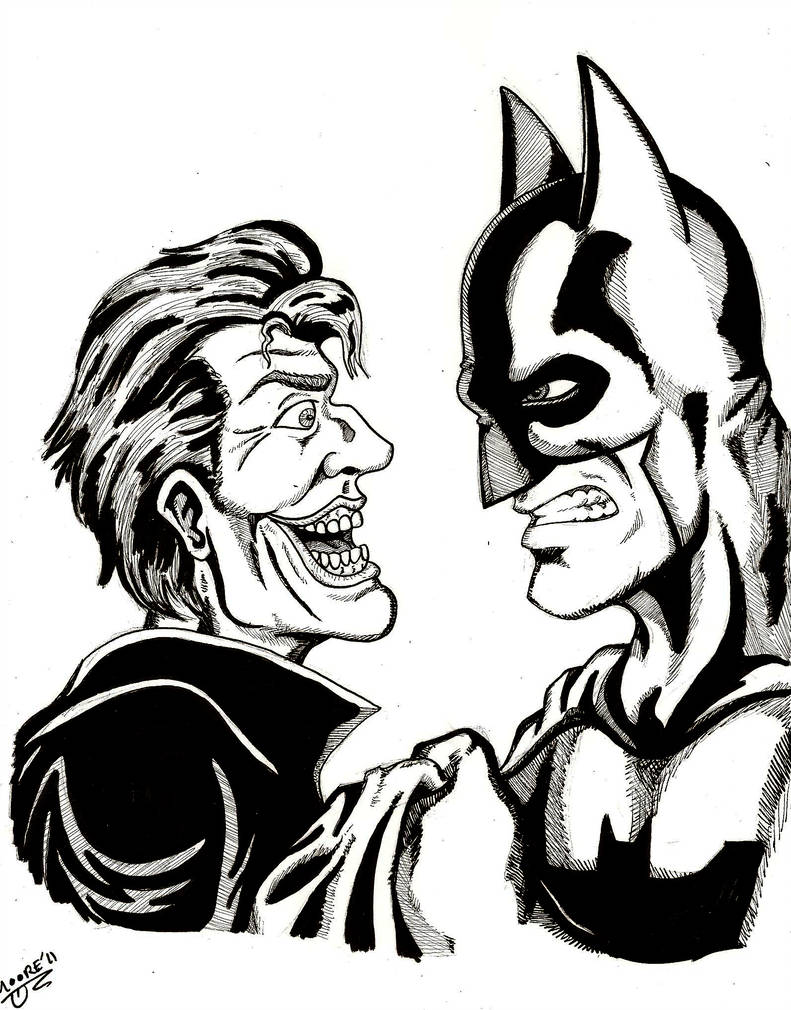 Joker And Batman Drawing | Free download on ClipArtMag