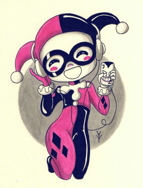 500x655 Hq Harley Quinn Drawing, Harley Quinn