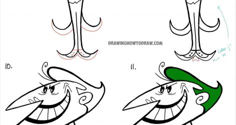 471x250 Joker Drawing Simple Sketch Cartoon Spiderman Easy Face Dragon I