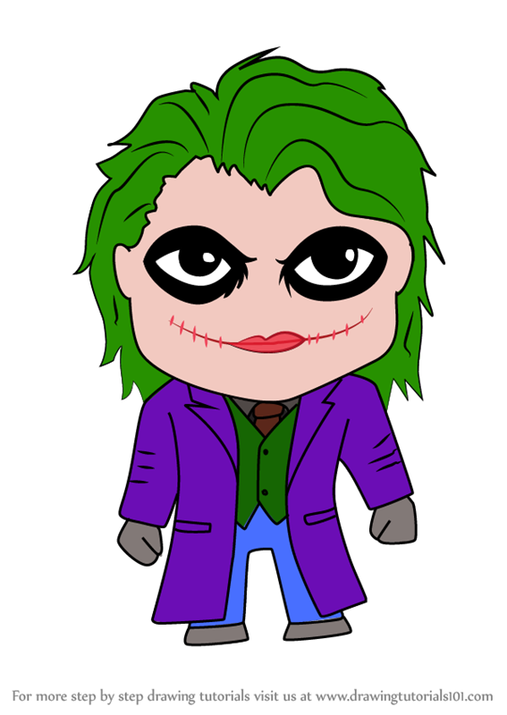 567x800 Learn How To Draw Kawaii The Joker
