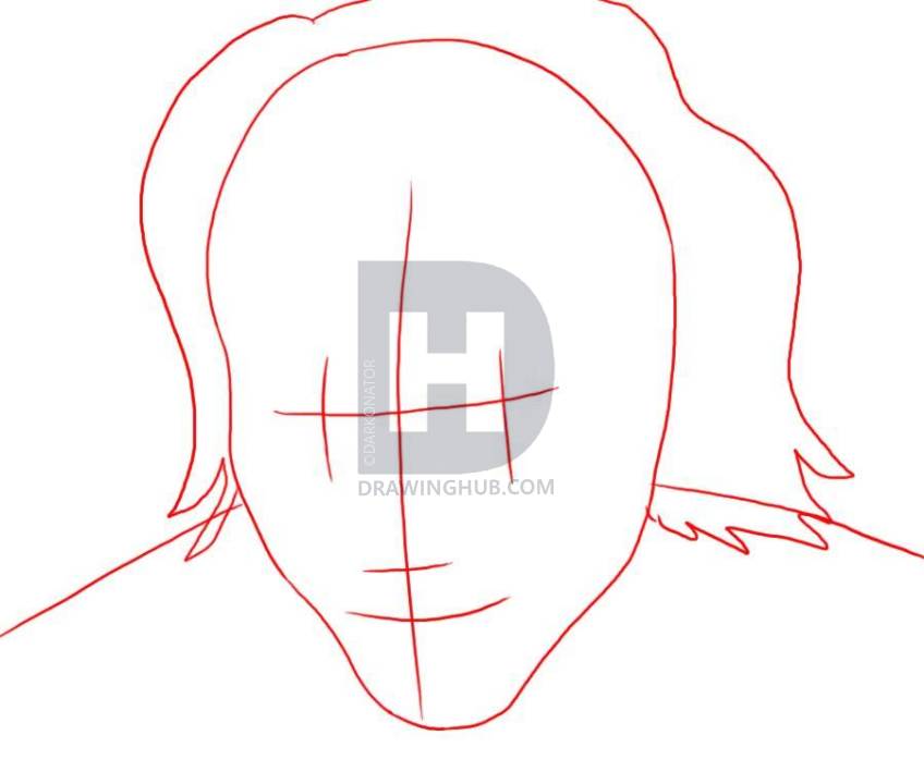 848x720 How To Draw The Joker, Step