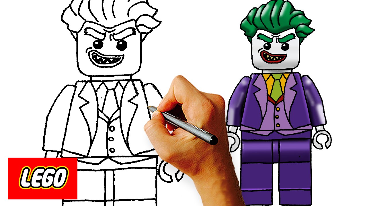 1280x720 How To Draw Lego Joker Step
