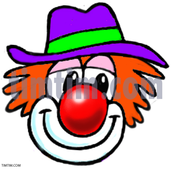 572x565 Huge Collection Of 'clown Face Drawing' Download More Than