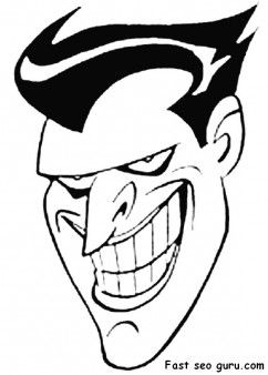 242x338 Print Out Batman Joker Coloring Pages Fargelegge Tegninger