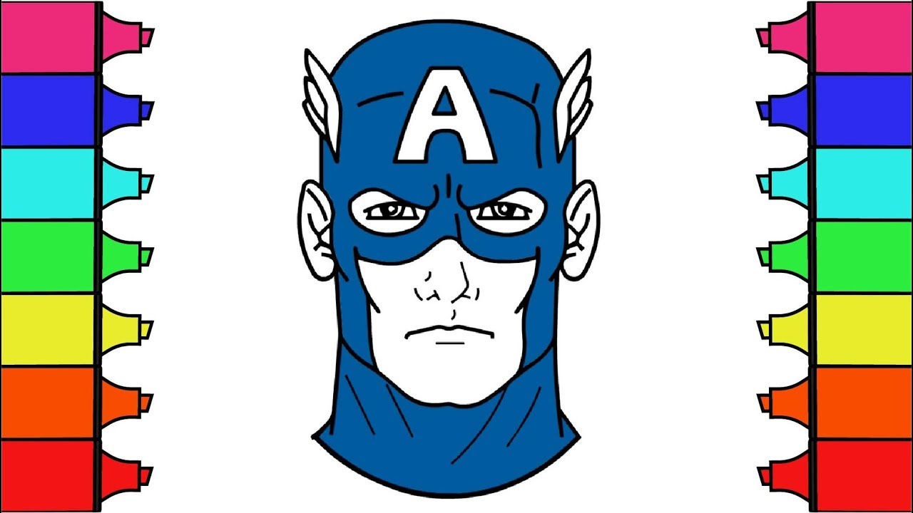 1280x720 Teach Drawing For Kids Superhero Captain America