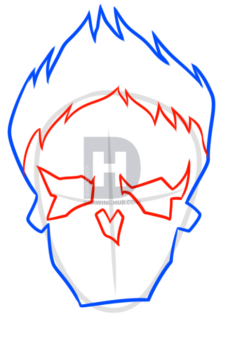 470x720 Draw Suicide Squad Joker Skull, Step