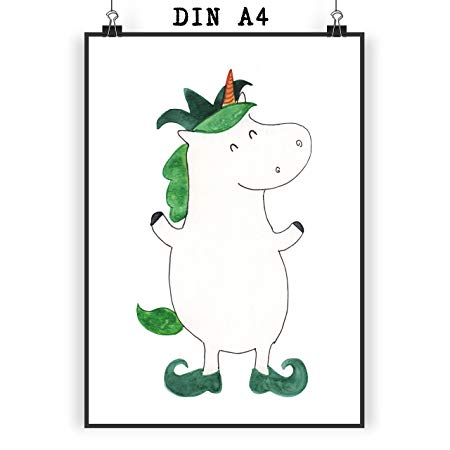 450x450 Varieties Poster Postcard Unicorn Joker Ot, White, Din