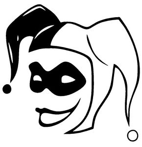290x300 Harley Quinn Joker Face Suicide Squad Vinyl Decal Sticker Car