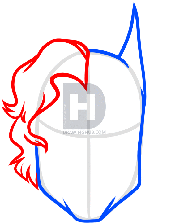 553x720 How To Draw Joker And Batman, Step