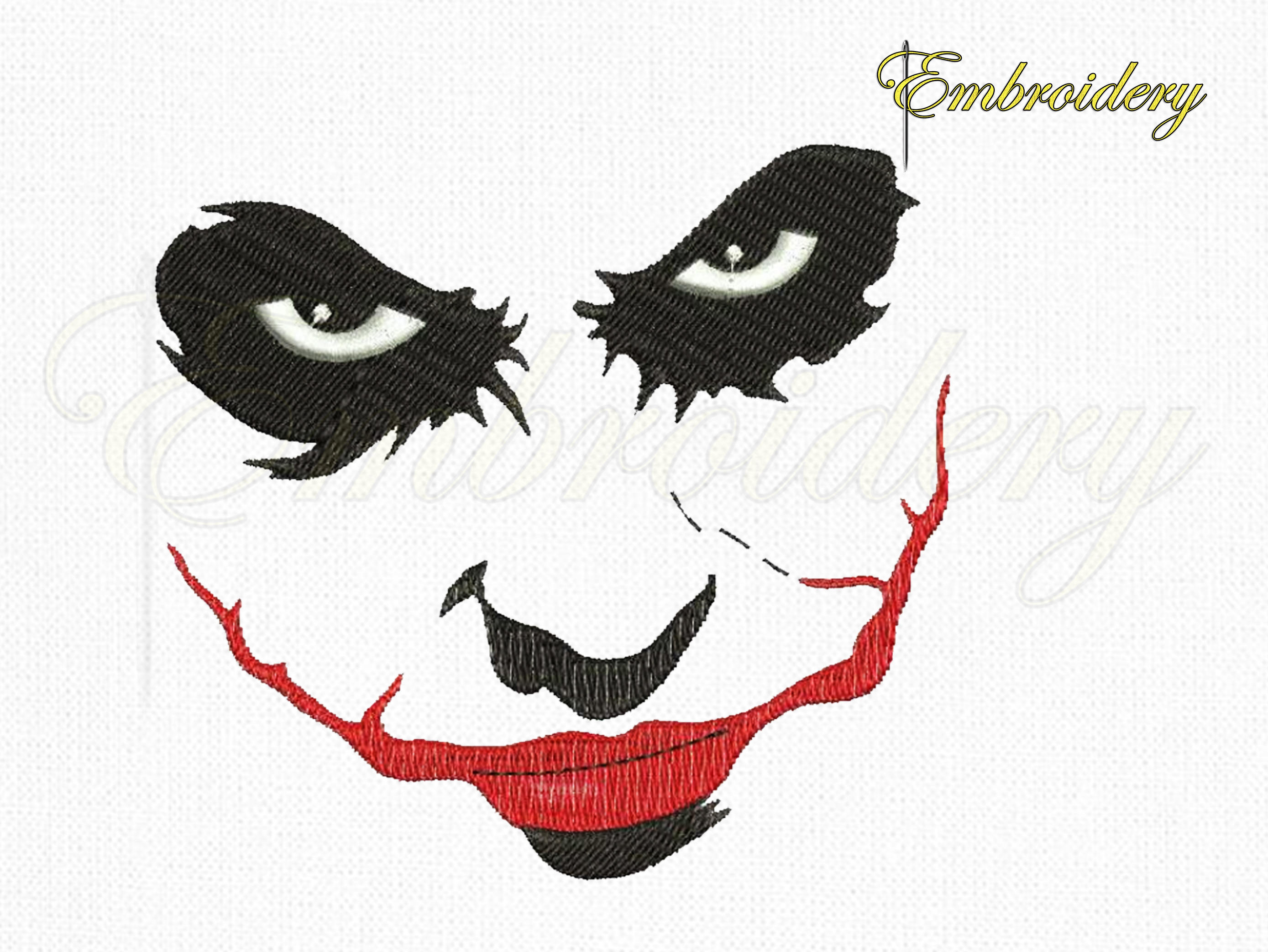 2778x2086 Batman Joker Face Machine Embroidery Design Marvel Joker Etsy