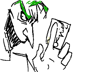 300x250 Drawing The Joker Transparent Png Clipart Free Download