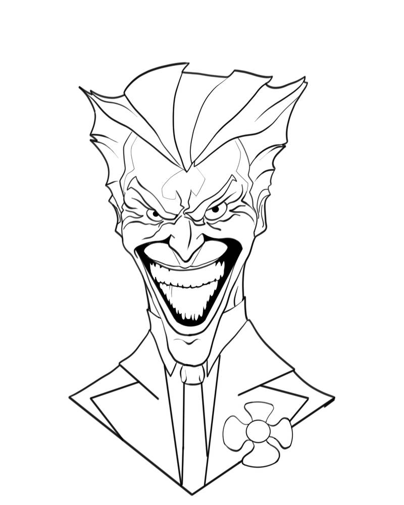 800x1000 Joker Line Art