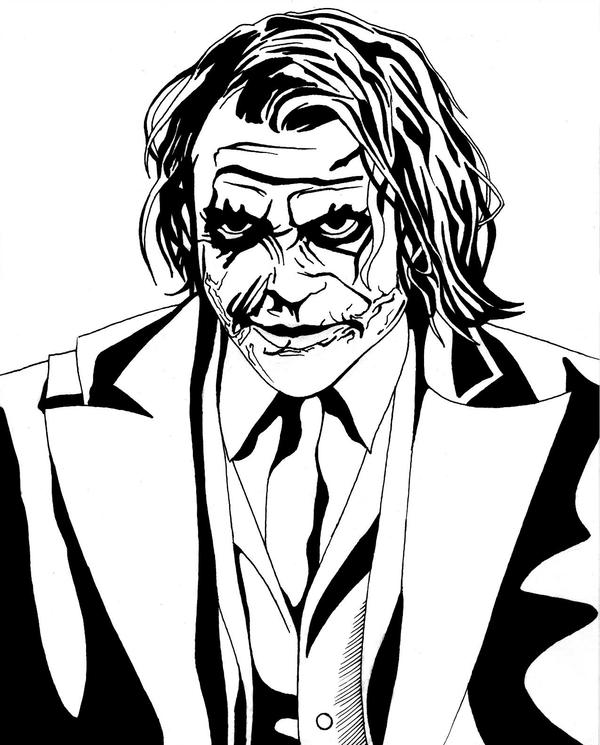 Joker Line Drawing | Free download on ClipArtMag