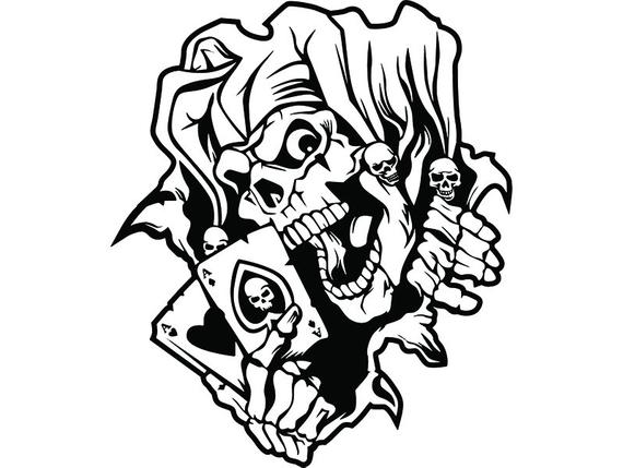 Joker Skull Drawing | Free download on ClipArtMag