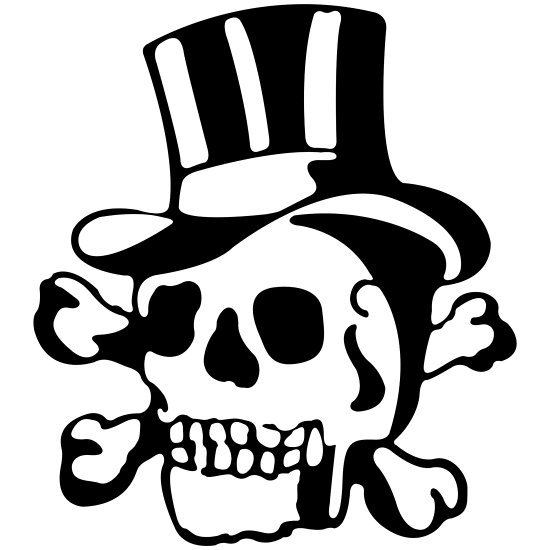 550x550 jolly roger top hat old school tattoo posters