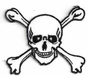 300x262 large white jolly roger skullcrossbones iron on embroidered