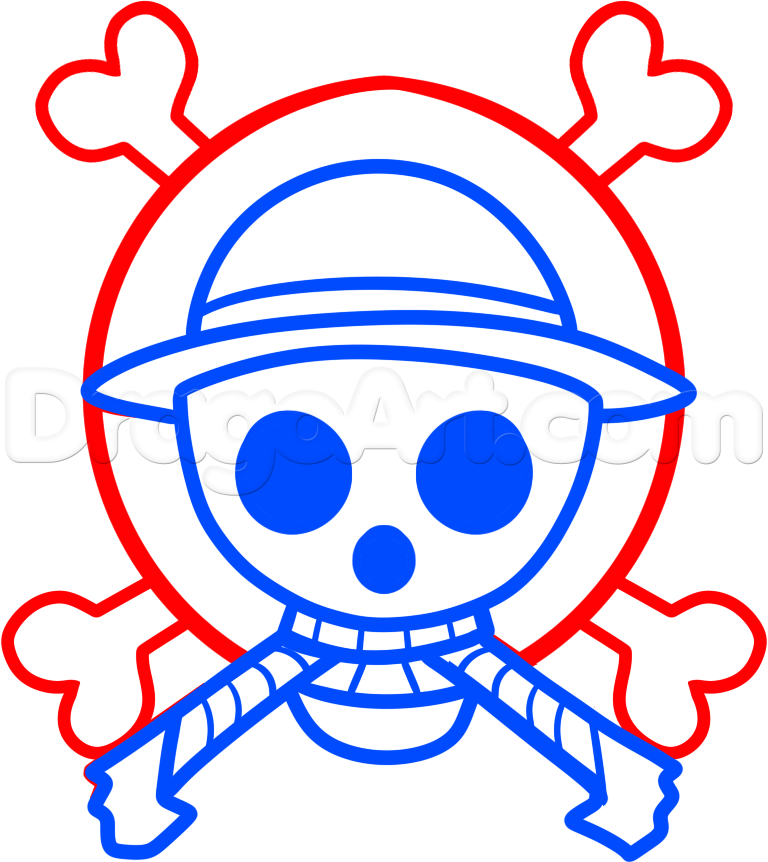 768x862 draw the one piece jolly roger, step