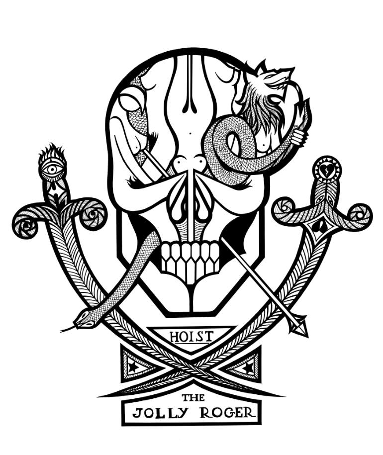 770x915 hoist the jolly roger painting