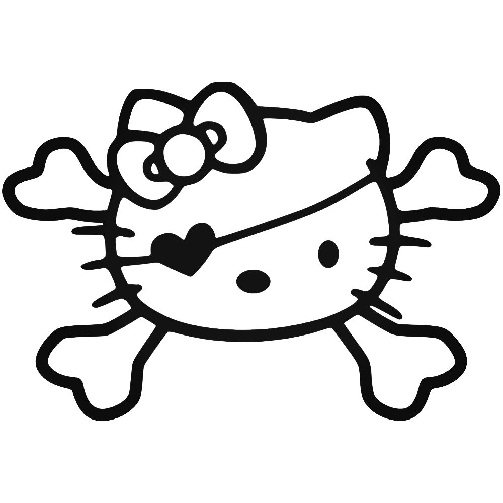 1000x1000 hello kitty jolly roger decal