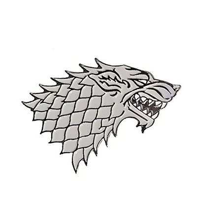 400x400 Game Of Thrones House Stark Jon Snow Winter Is Coming Wolf Enamel