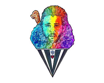 340x270 Jon Snow Print Etsy