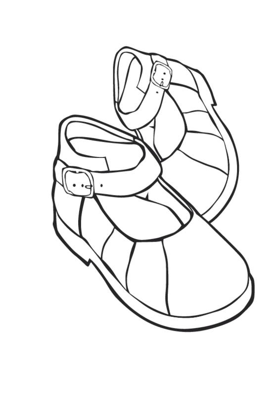 564x800 Shoes Clipart Colour