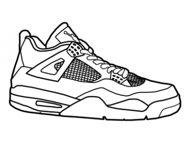 388x312 Shoe Drawing Templates Sketch Coloring Page