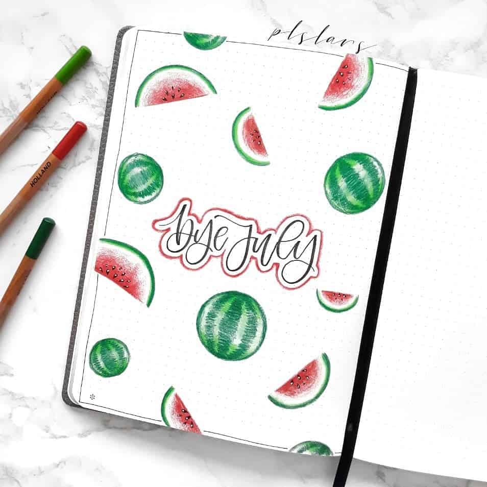 954x954 Stunning Watermelon Bullet Journal Ideas My Inner Creative