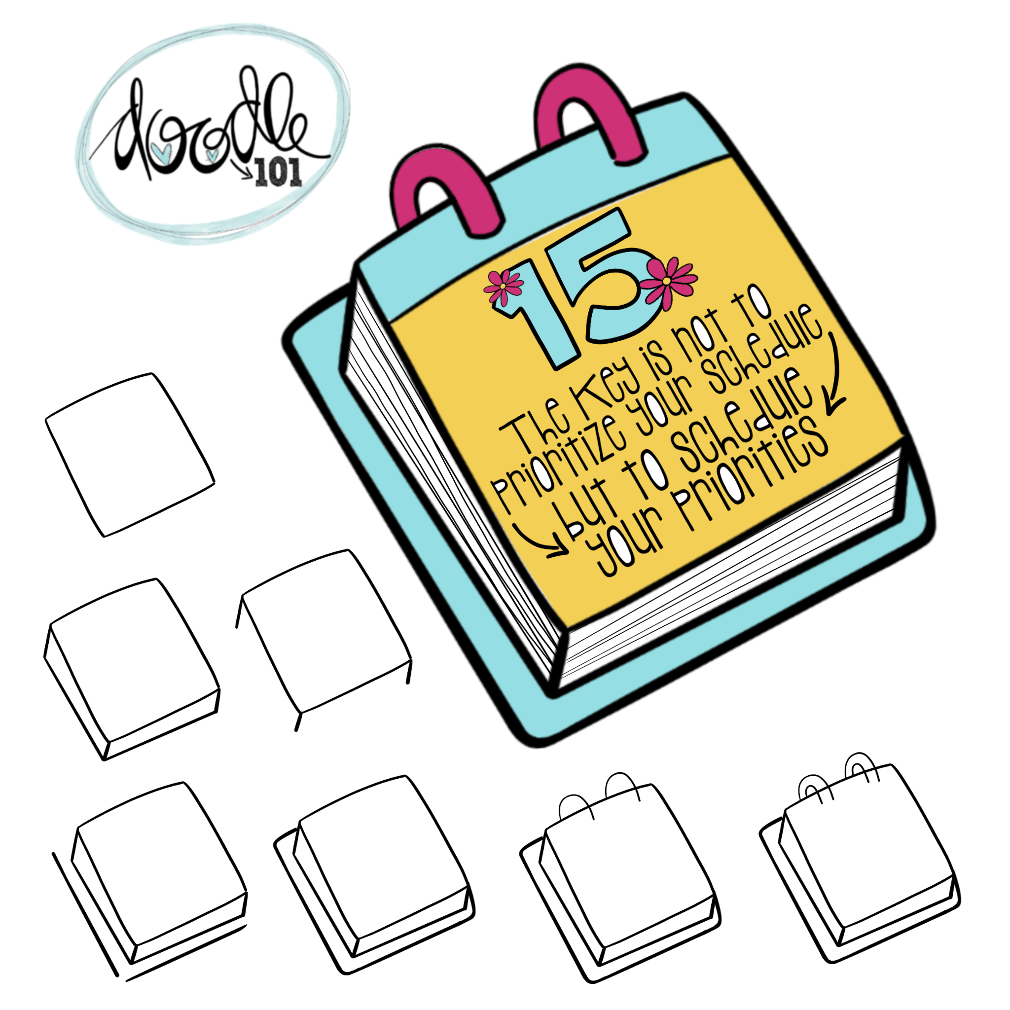 2048x2048 Bullet Journal Companion John Day Doodles