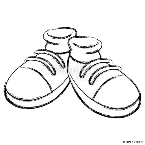 500x500 Huge Collection Of 'cartoon Shoe Drawing' Download More Than