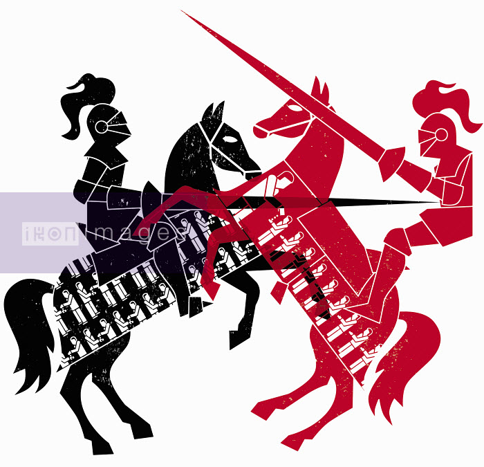 700x675 ikon images knights jousting as contrasting economic systems