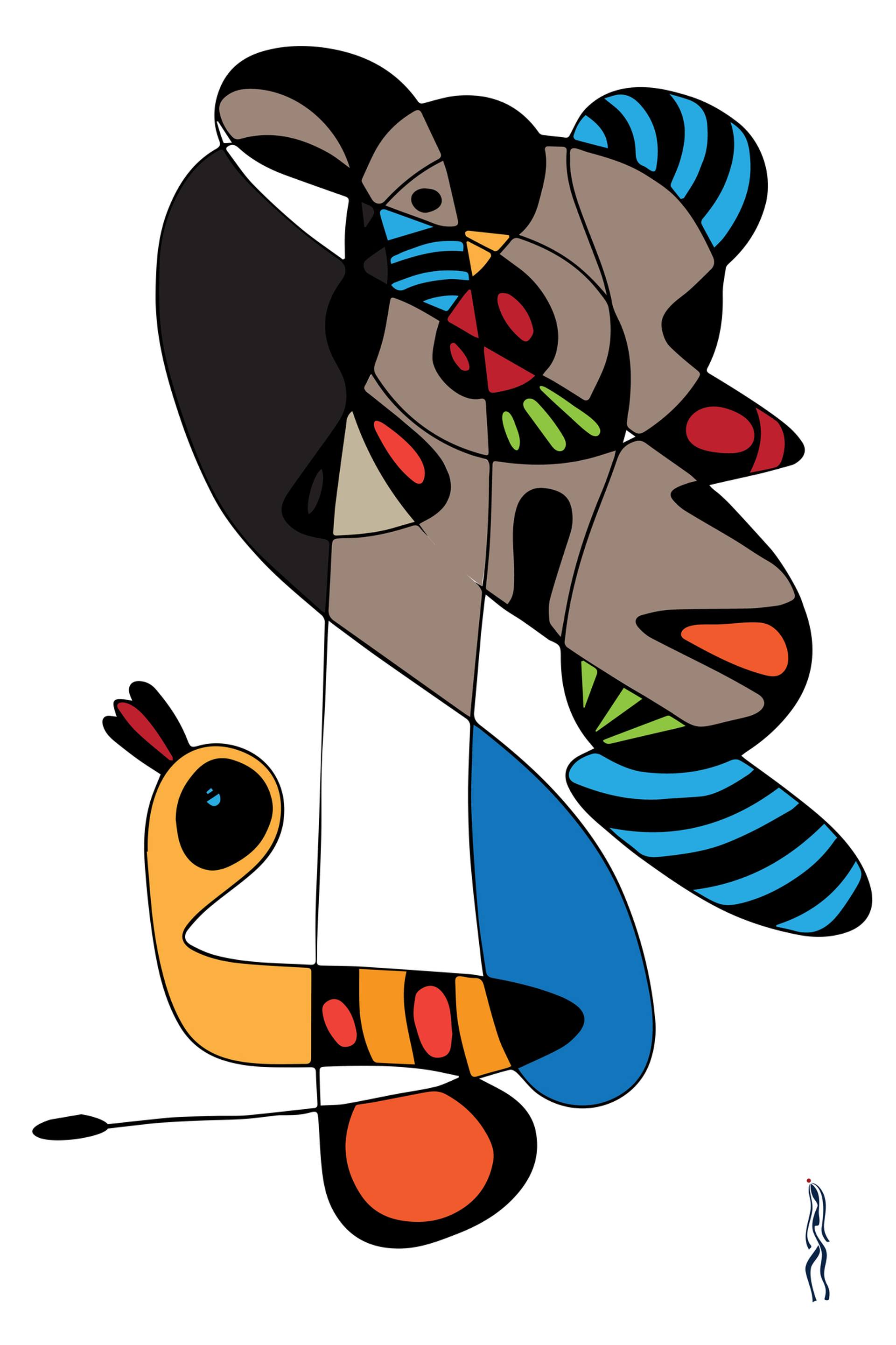 1920x2881 Mask Of Joy Drawing