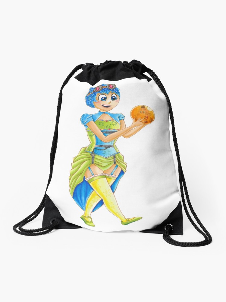 750x1000 Steampunk Joy Mash Up Inside Out Drawstring Bag