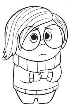 236x354 Coloriage Tristesse Coloring Pages Inside Out Coloring Pages