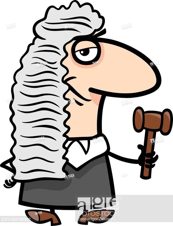 699x914 Judge Cartoon Illustration, Stock Photo, Picture And Low Budget