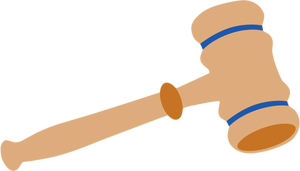 300x171 Gavel Vector Drawing