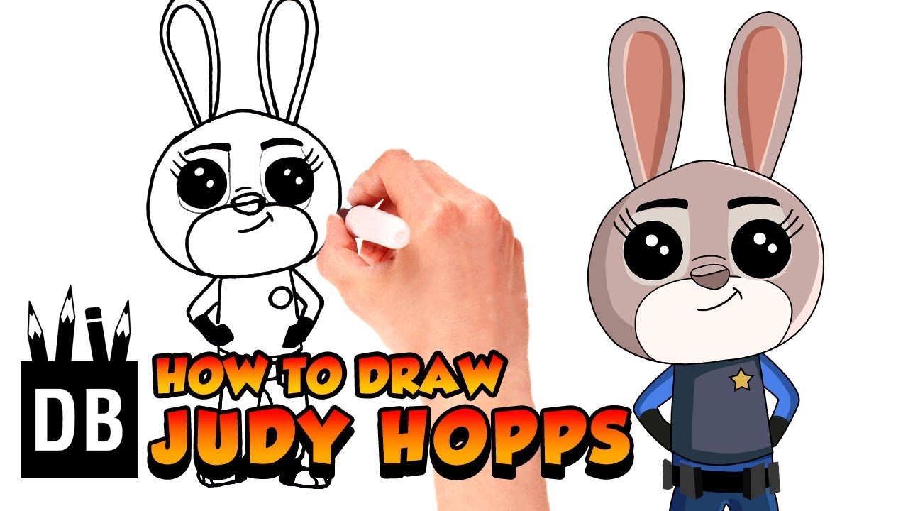 1280x720 How To Draw Judy Hopps From Zootopia Kids