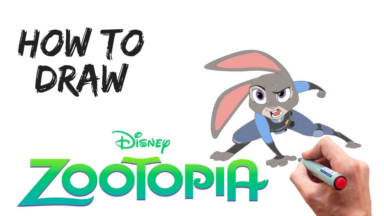 1280x720 How To Draw Judy Hopps Zootopia Cartooning Kids