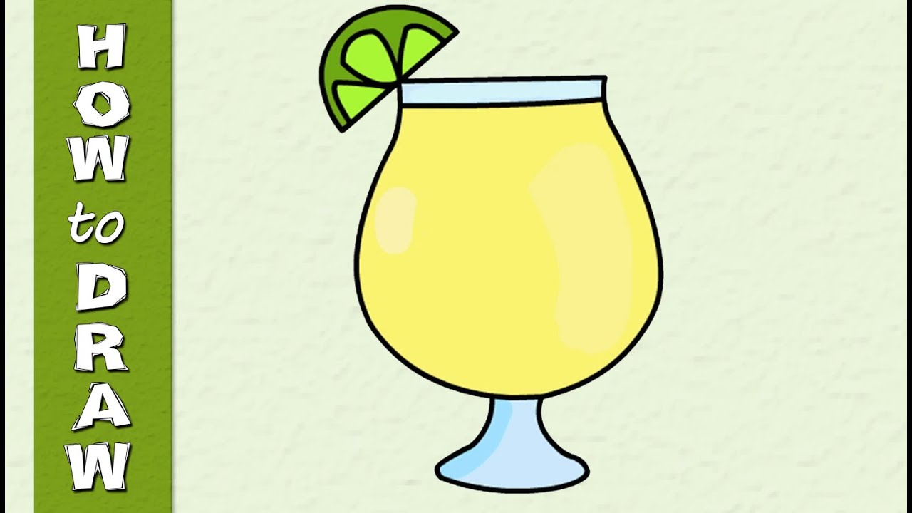 1280x720 Kids Drawing Tutorial How To Draw A Glass Of Juice Drawings