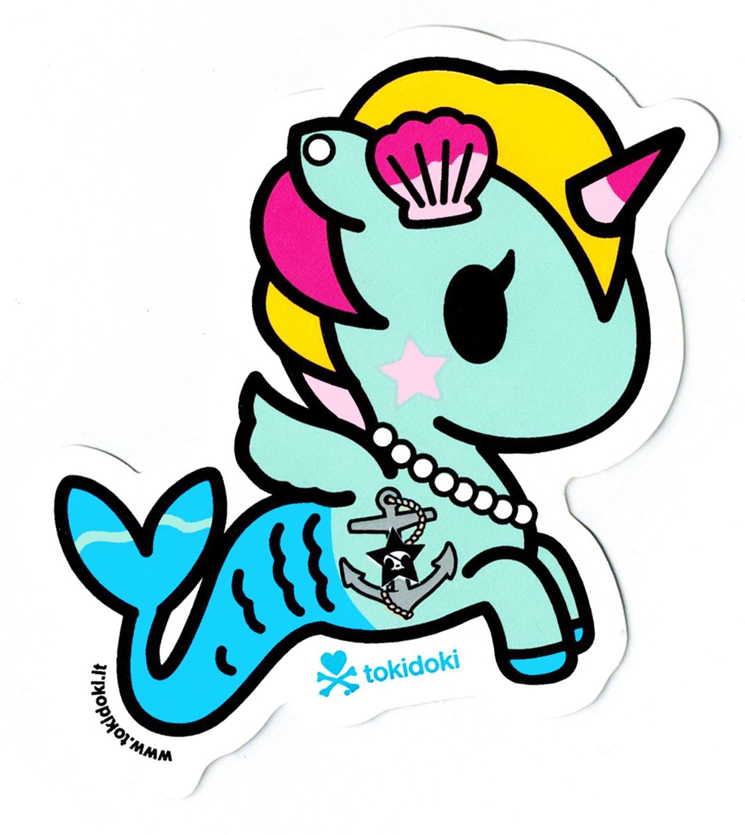 1500x1680 Tokidoki Unicorno Sirena Jumbo Die Cut Glossy Sticker Cute Art