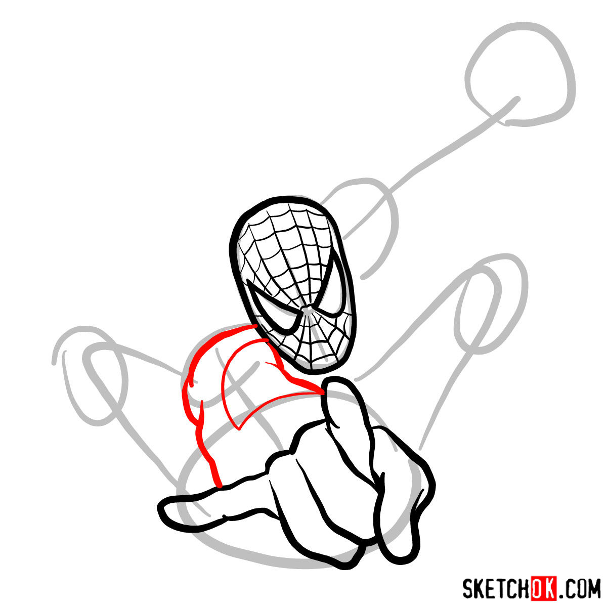 1200x1200 How To Draw Spider Man In Jump