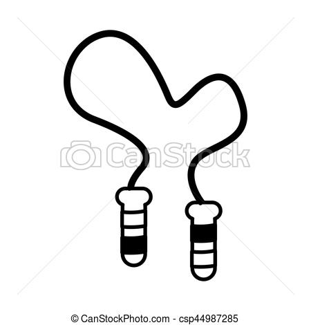 450x470 Jump Rope Drawing Icon Vector Illustration Design